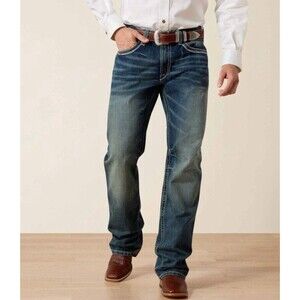 Ariat M4 Coltrane Jeans Men 36x36 Durango Relaxed Boot Cut Blue Western